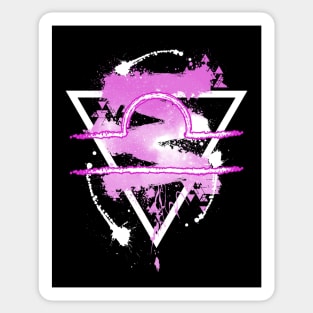 Libra - Pink Sky Sticker